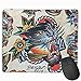 Produktbild keiwiornb Tattoo Print Tiger Personalized Design Mouse Pad Gaming Mouse Pad with Stitched Edges Mousepads, Non-Slip Rubber Base, 9.8x12 Inch/25 X 30cm, 3mm Thick - Best Gift Idea