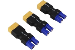 OliYin 3pcs Maschio XT60 a Femmina EC3 Losi Adattatore connettore per Crawler Turnigy (Confezione da 3)
