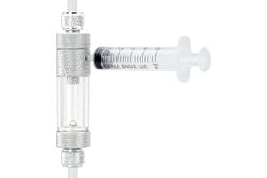 LINLAN Facile Riempimento d'Acqua Contabolle di CO2 con Valvola di Ritegno e Aggiunta d'Acqua per Regolatore di CO2 per Acquario Piantumato (Connessione del Tubo dell'Aria)