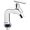 Pixaflo META-N Brass Pillar Cock Tap for Wash Basin, Foam Flow, Chrome