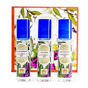 Vrinda Therapeutic Body Pain Relief Roll on for Headache Relief, Body Pain Relief, Cold Relief