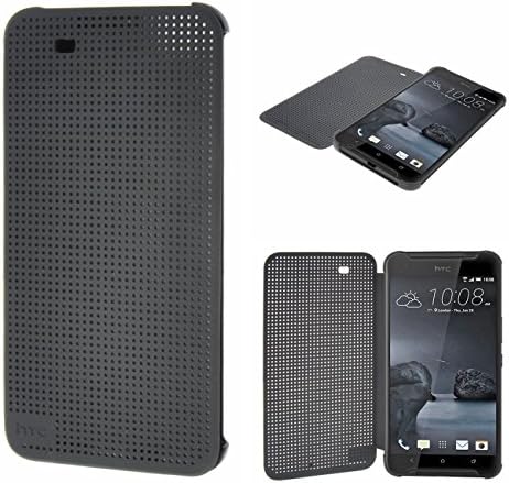 HTC E8 Case,Smart Wake Up / Sleep,HTC Dot View Case for HTC E8, Folio Dot View Cover Case For HTC E8(Grey)