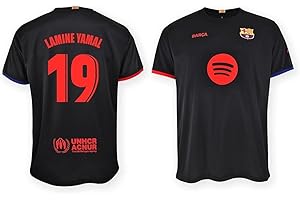 FC Barcelona Camiseta 2ª Equipación 2024/25 Replica con Licencia Oficial - Dorsal 19 LAMINE YAMAL Adulto Talla XXL