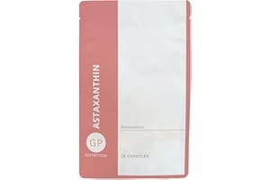 GP GABRIELA PEACOCK NUTRITION GP Nutrition Astaxanthin - Super Antioxidant Haematococcus Pluvialis, 100% Pure, Natural & Bioavailable, 28 Capsules (4 Weeks Supply)