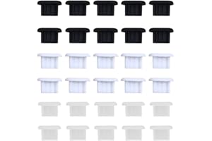 ACYDSR 30 Stück Silikonabdeckung Staubstecker,USB C Staubschutz Stöpsel,Silikonabdeckung