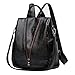 Produktbild ALTINOVO Frauen Rucksack, Damen weibliche mädchen Mode lässig pu-Leder Rucksack umhängetasche, schwarz
