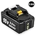 Produktbild HYG (1Pack) 18V 5,0Ah Lithium-Ionen-Akku Ersatz Akku für Makita BBL1860B, BL1860, BL1850B, BL1850, BL1840B, BL1840, BL1830, 194205-3,194309-1,194204-5,196399-0,196673-6, LXT-400 mit Indikator