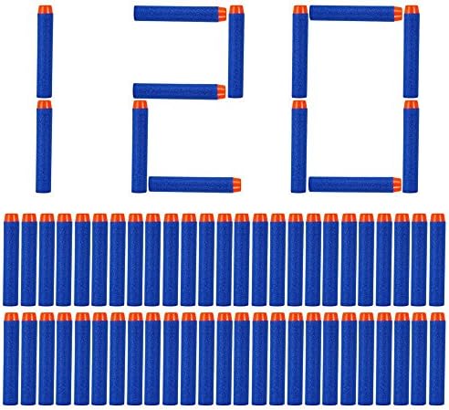 Airtana 120 Pcs Refill Foam Darts for Nerf N-strike Elite Series Blasters Bullets Toy