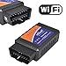 Produktbild ieGeek OBD WiFi OBD2 Mini Wireless Adapter Scanner Fehlercode Auto Diagnose Werkzeug Leser für Fahrzeug Mini-Tools - Verbindung über WiFi am Telefon (iPhone und Android) - 3000 Datenbank-Code
