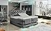 Produktbild HG Royal Estates GmbH Manchester Boxspringbett mit Elektrischer Liegefunktion Boxspring Bett Chesterfield LED Design Grau Stoff - 180 x 200 cm