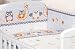 3 PCS BABY BEDDING SET TO FIT COT & COT BED - 100% Cotton (to fit cot bed 140x70cm mattress size, Grey & White Owls)