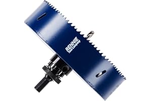 RENNIE TOOL COMPANY 152mm Hole Saw Bi-Metal With Arbor And Pilot Drill For Drilling/Cutting Wood, Plastic, Metal Sheet, Stainless Steel, Pipes, Drywall, Circular Holesaw Set M35 5% Cobalt Bi Metal Hole Cutter