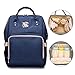 Produktbild Bonamana Multifunktions-Großraum-wasserdichte Baby-Windel-Rucksack-Beutel-Windel-Einkaufstasche-Spielraum-Rucksack-Windel-Beutel (Blau)