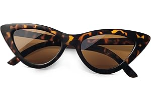 Joopin Occhiali da Sole Occhi di Gatto Donna Polarizzati Protezione UV400 Vintage Triangolari Farfalla Forma Occhiali da Sole Cat Eye