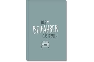 Beifahrer Gästebuch zum Ausfüllen I Kreatives Softcover Buch für Dein Auto – für 48 Beifahrer I Geschenk zum 18. Geburtstag für persönliche Erinnerungen (Grün)