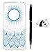 Produktbild Kompatibel für Xiaomi Redmi Note 7 Handyhülle, TPU Silikon Dünn Schutzhülle mit Kabelschützer Eingabestift, Gemalt Kratzfest Stoßfest Durchsichtig Weich Taschen, Blaues Totem