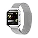 Price comparison product image Spritech(TM) Elegance Watchband Replacement Accessories,Stainless Steel Bracelet Strap Magnet Lock Milanese Loop Band for Fitbit Blaze Watch 5.1"-7.9" Silver