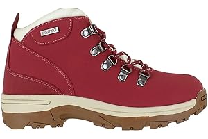 WYRE VALLEY Womens Ladies Waterproof Genuine Leather Breathable Lace Up Memory Foam Hiking Outdoor Trekking Boots UK Sizes 3-8