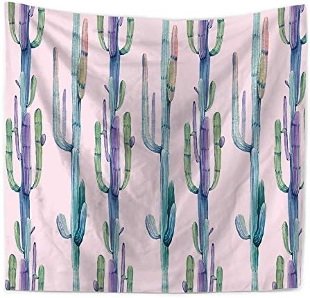 Wall Hanging Tapestry, Hippie Hippy Tapestries, Watercolor Multi-meat botanical cactus Printing Home Tapestry, Cotton Handmade Bedsheet,sofa cover, Bedding Bedspread, Picnic Beach Sheet, Table Cloth, Decorative Wall Hanging,200*150cm
