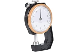 CAIQINLEN Outil de mesure d'épaisseur, mètre d'épaisseur d'acier, pour les feuilles de métal mesurant le cuir de papier de bijoux