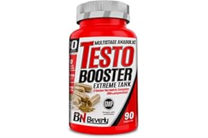 BEVERLY NUTRITION BEVERLY TESTO BOOSTER | 90 cápsulas vegetales | 1 Mes de uso | Tribulus Terrestris 90% Saponinas | Potenciador muscular, fuerza, restistencia y líbido