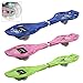 Produktbild COSTWAY Waveboard Casterboard Surfboard Skateboard Streetboard Caster Board Leuchtrollen inkl. Tasche (Grün)