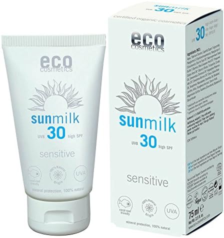 Sun Milk SPF 30, 75 ml (Organic, Vegan, Natural Cosmetics)