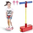 Pogo Jumper Fun and Safe pogo Jumping with Funy Sound and Light Healthy Toy Kids Grow Taller in Jumping Game (Red)