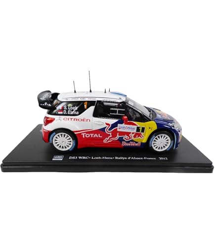 Voiture Miniature Citroën DS3 WRC S.Loeb/D.Elena Rallye France 2013 - Échelle 1/43 (Réf: 1402)
