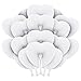 Price comparison product image HusDow 30pcs Pocket Paper Fans Folding Handheld Fan Heart Shape for Wedding Party Guest Wedding Birthday DecorationWhite