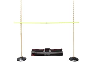 Uber Games Wooden Limbo Set | Height Adjustable Limbo Game for Outdoor Parties and Events | Height range of 0.3m to 1.5m | Fun Party Game For All Ages