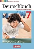 Image de Deutschbuch - Differenzierende Ausgabe Nordrhein-Westfalen: 7. Schuljahr - Arbeitsheft mit Lösungen