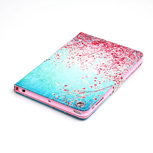 iPad Mini 3 Hülle, Deenor PU Leder Abdeckung Stand Flip Schutzhülle Hülle für Apple iPad Mini 1/2/3 Generation. (Peach blossom) - 6