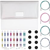 KnitPro KP42140 &ouml;rg&uuml; iğnesi seti, al&uuml;minyum, renkli, &ccedil;eşitli