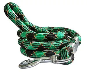 VRCT 16mm Durable Rope Training Leash for Small, Medium Dogs, with Strong Brass Hook Multi Size & Multi Colored (Color May Vary)