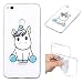 Produktbild Huawei P8 Lite 2017 Hülle Transparent Weich Silikon Dünn Stoßfest Handyhülle für Huawei P8 Lite 2017 Schutzhülle TPU Bumper Case [Crystal Clear] Anti-Scratch Handy Hülle Durchsichtige Handytasche, Einhorn