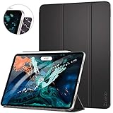 Bequemlichkeit an Ihren Fingerspitzen - Die Abdeckung des Hülle ist magnetisch an der Rückseite des iPad Pro 12.9 angebracht, um einen Schutz zu bieten. Anders als im herkömmlichen Fall werden an den Rändern des iPads keine Umhüllungen angebracht, Das iPad Körper wird schlank und leicht gehalten und die Tasten Ihres ,so die Tasten leicht zugänglich sind,ebenso gut wie eine störunglose Aufladung des ipad Pencil.
