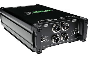 MACKIE MDB-2P caja de inyección directa pasiva (DI) de 2 canales con Ground Lift y atenuadores de -15 dB