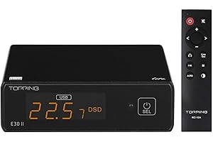 KGUSS Topping E30II lite przedwzmacniacz DAC - AK4493S Hi-Res XMOS XU208 DAC 32 bit/768 kHz DSD512 DSD tryb bezpośredni do wejść USB/koncentrycznych/optowych RCA HiFi stereo cyfrowy dekoder audio