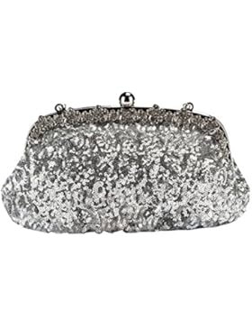 ERGEOB® Schneeflocke Diamant Pailletten Abendtasche Braut-Taschenhandtasche Brautjungfer Kleid Beutel