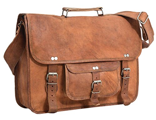 Businesstasche Gusti Leder nature    Finlay 17    Umh  ngetasche Laptoptasche 17 Zoll Vintage Laptoptasche Businesstasche Schultertasche Arbeitstasche