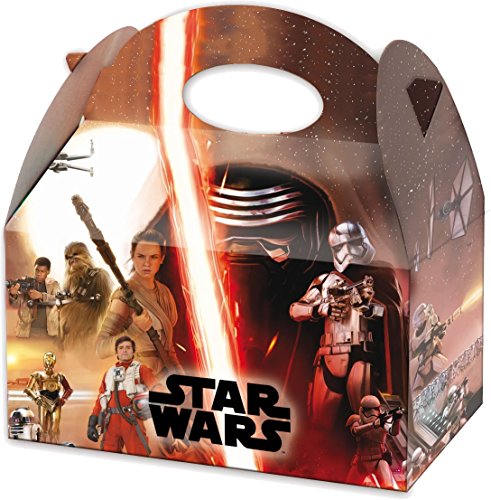4 Geschenkboxen aus Pappe * STAR WARS * von Disney // CONO // Party Kinder Mottoparty Kindergeburtstag Mitgebsel Geschenktüten Tüten Partyboxen - 2
