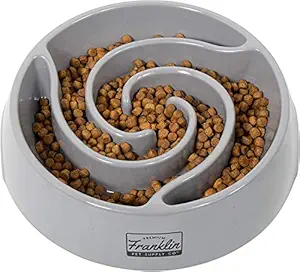 Franklin Pet Supply Slow Feed Tornado Bowl - Pet Bowl - Dog Bowl- Food - Water Bowl - Small - Medium - Large Dog Food Bowl - Puppy - Slow Feed Dog Bowl