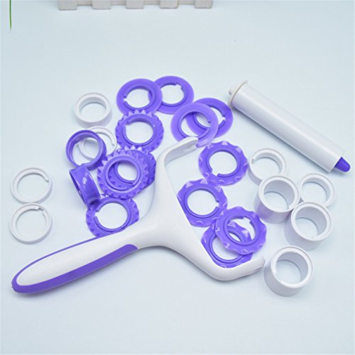 KiaraL Fondant Spitze Ribbon Cutter Schneidmesser Werkzeug Stempel - 4