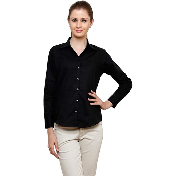 ZX3 Women's Cotton-201 Slim Fit Formal/Casual Shirts(Grey_M