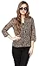 The Gud Look Georgette Animal Print Top - Beige RS.449.00