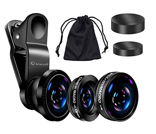 Lentes para M  viles  180   Ojo de Pez   Objetivo con Gran Angular   Objetivo Macro 3-en-1 Kit de Lente 180   Fisheye de K F Act   para iPhone 4S 4G 4 5 5G 5S 5C 6 6plus 3GS Samsung GALAXY S2 I9100 S3 I9300 S4 I9500 Note I9220 Note2 N7100 Note3 y iPad