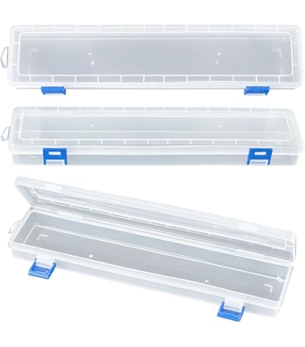 PH PandaHall 2pz Portapennelli in Plastica, 2 Stili Scatola Porta per Pennelli con Fibbia Contenitori per Penne ad Acquerello Lunga per Strumenti di Disegno Matite Penne Pastelli