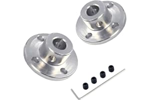 BORDSTRACT 2 Piezas 8mm Rígido Brida Acoplamiento De Eje, Acero 45# Conector De Acoplamiento Del Eje Del Motor Para El Modelo De Rc, Piezas De Bricolaje