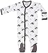 Organic Cotton Baby Clothes Long Sleeve Footie GOTS Certified (White, 6-12m)
